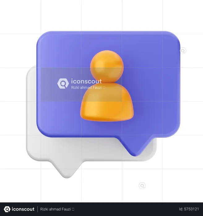 Usuario de chat  3D Icon