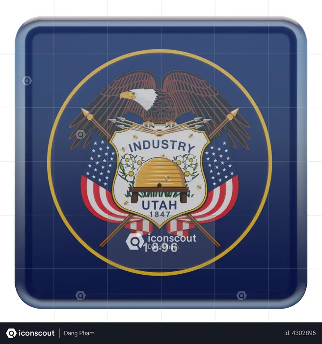 Utah-Flagge Flag 3D Flag