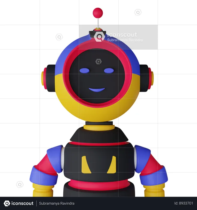 Utilisateur de robots  3D Icon