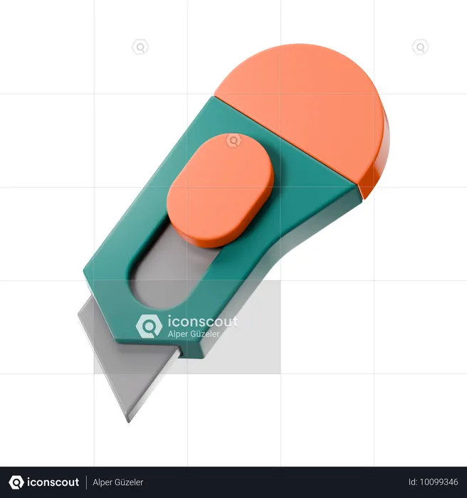 Utility Knife  3D Icon