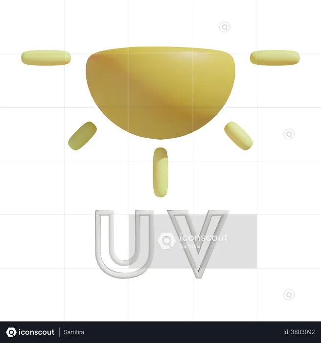 UV  3D Illustration