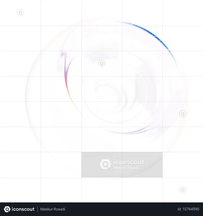 Forme abstraite de sphère UV  3D Icon