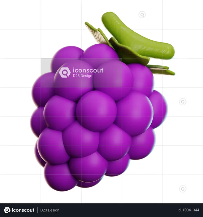 Uvas  3D Icon