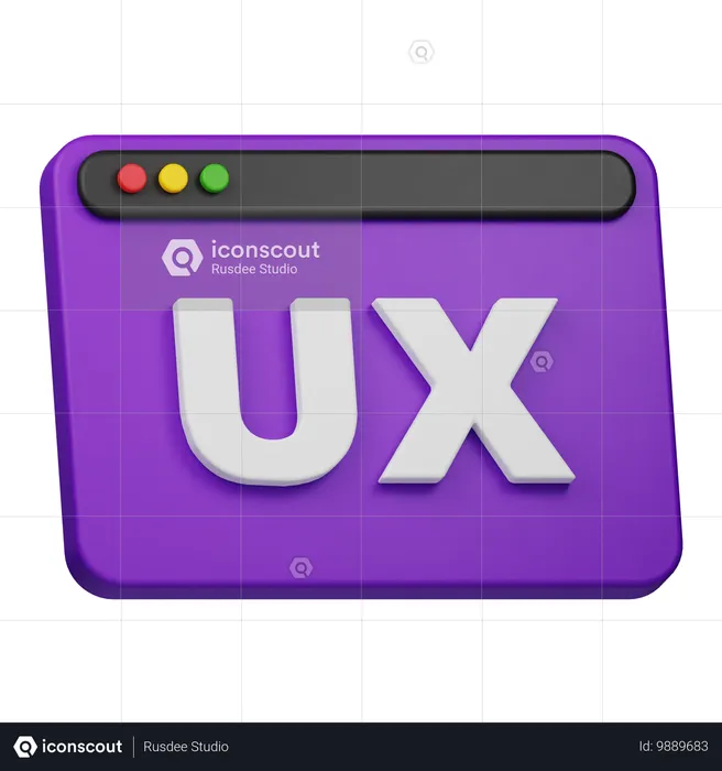 UX Design  3D Icon