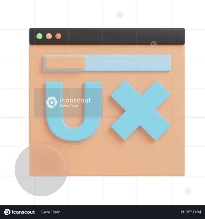 Ux Designing  3D Illustration