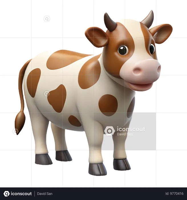 Vaca  3D Icon