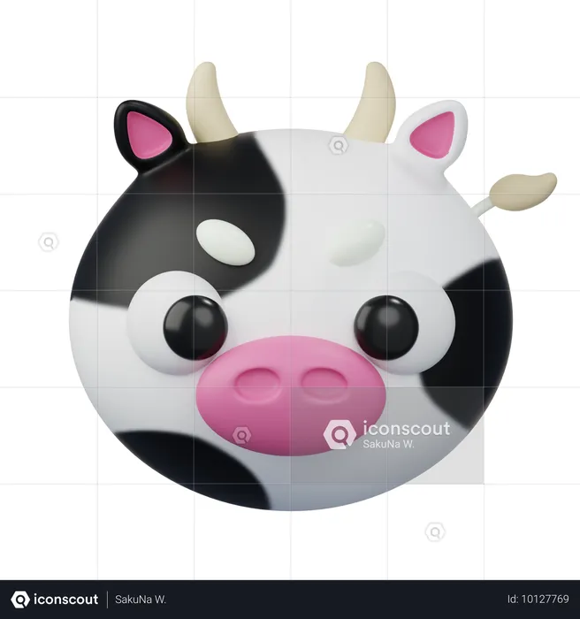 Vaca  3D Icon