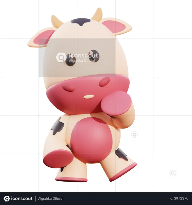 Vaca  3D Illustration