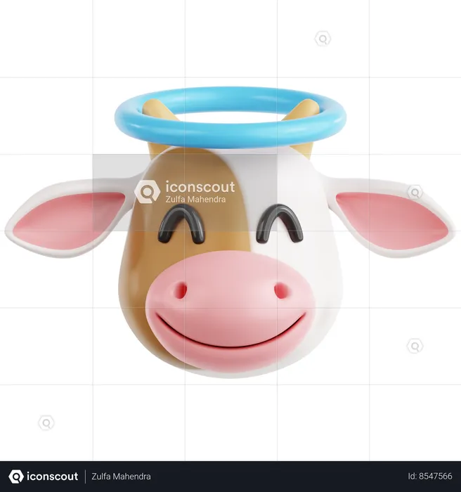 Vaca sagrada Emoji 3D Icon