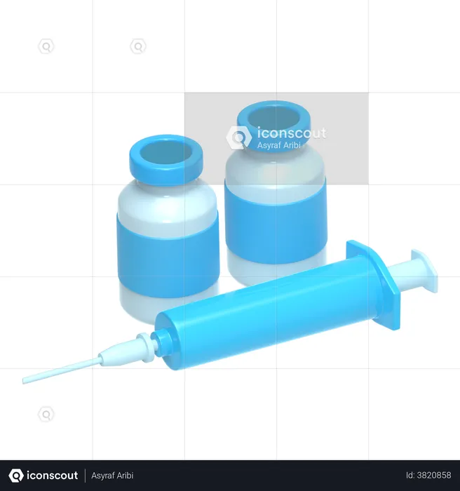 Vaccination  3D Illustration