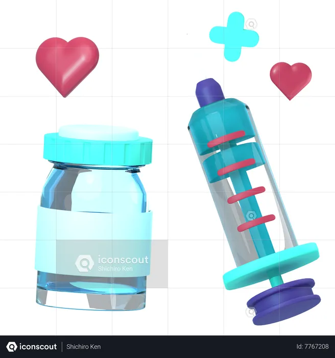 Vaccine  3D Icon