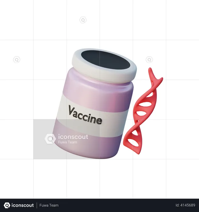 Vaccine RNA  3D Illustration