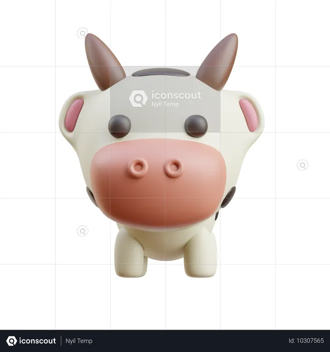 Vache  3D Icon