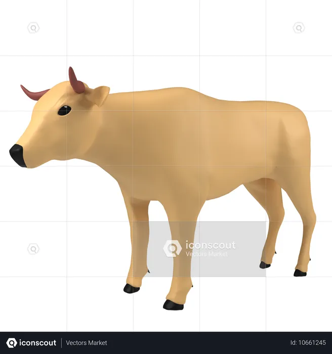 Vache  3D Icon