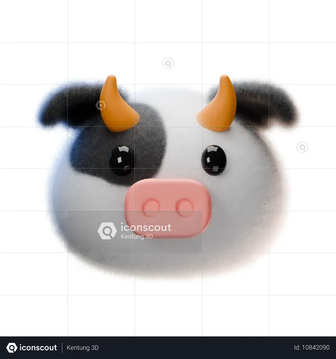 Vache  3D Icon