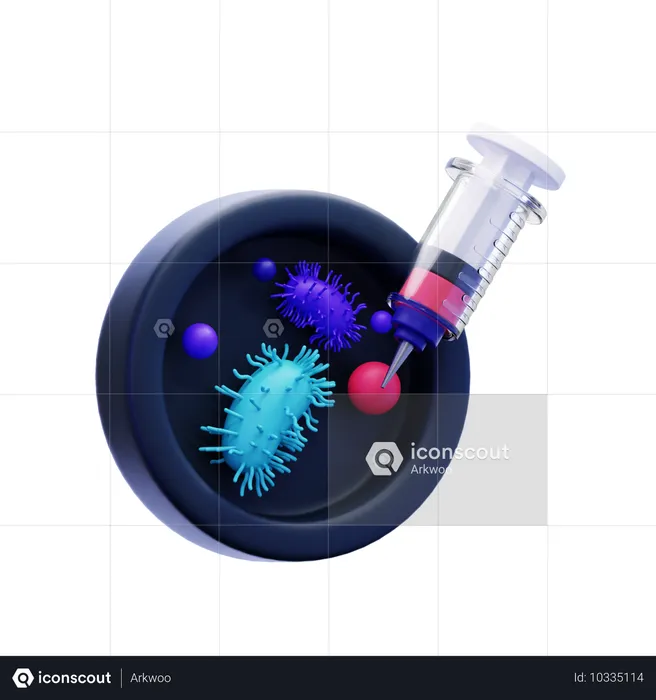 Vacuna contra el virus  3D Icon