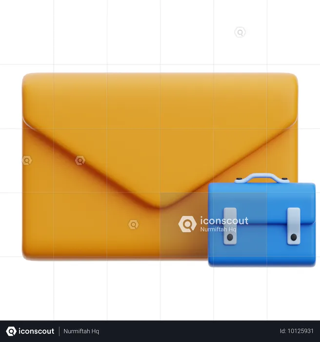 E-mail de vaga de emprego  3D Icon