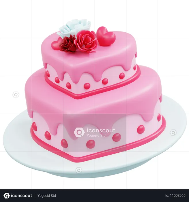 Valentine Cake  3D Icon