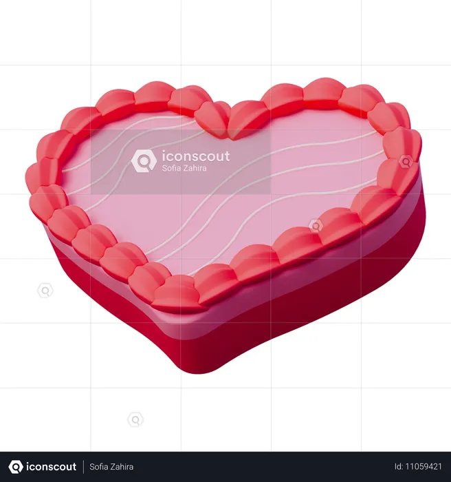 Valentine Cake  3D Icon