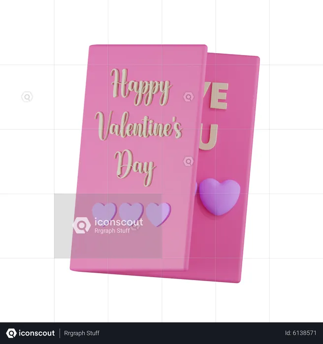 Valentine Card  3D Icon