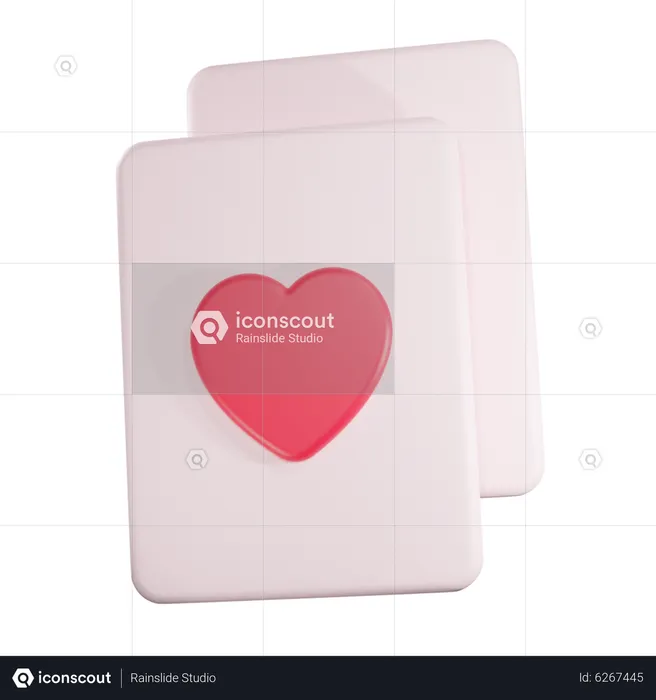 Valentine Card  3D Icon