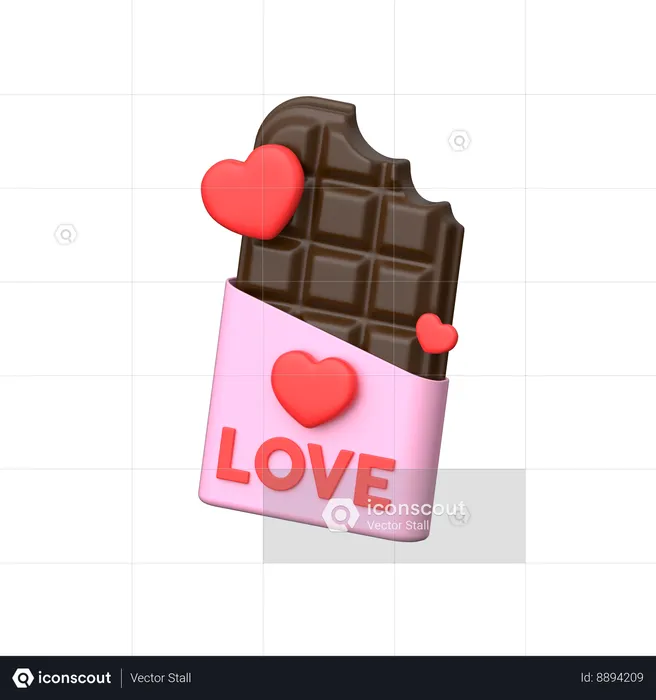 Valentine Chocolate  3D Icon