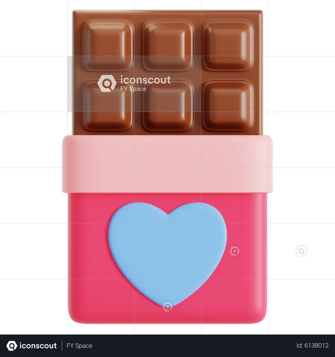 Valentine Chocolate  3D Icon