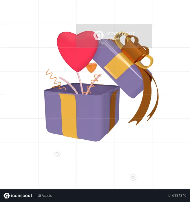Valentine day gift  3D Icon