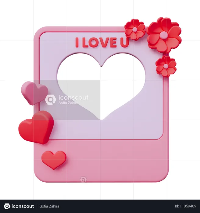 Valentine Frame  3D Icon