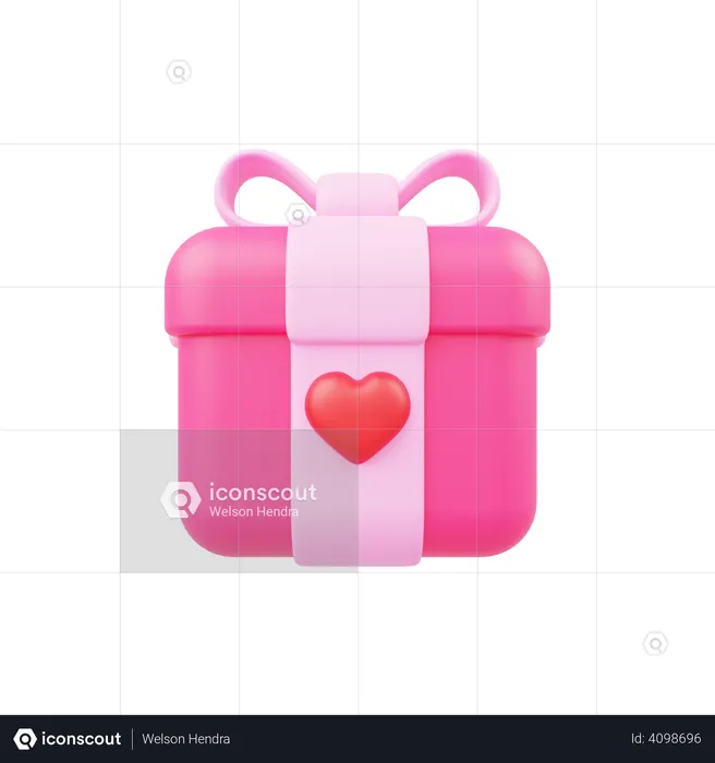 Valentine Gift  3D Illustration