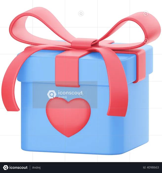Valentine Gift  3D Illustration