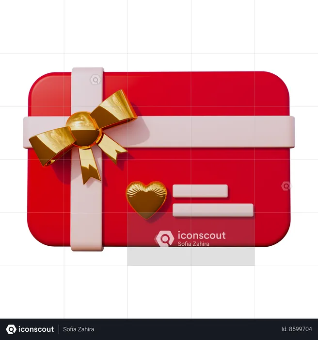 Valentine Greeting Card  3D Icon