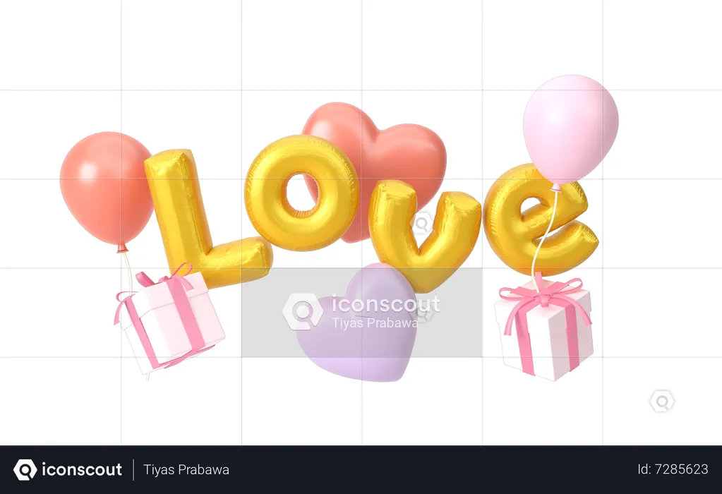 Podium de la Saint-Valentin  3D Illustration