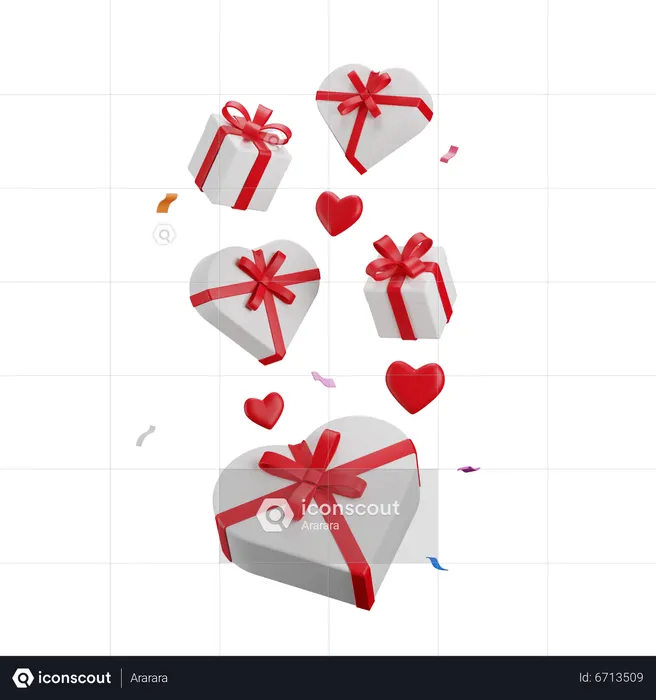 Valentine Presents  3D Icon