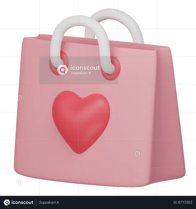 Valentine Shopping  3D Icon