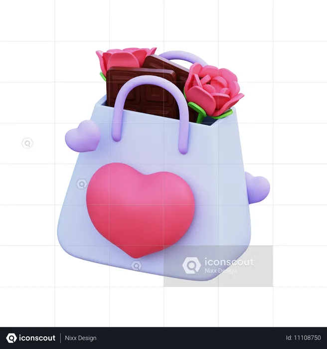 Valentine Shopping  3D Icon