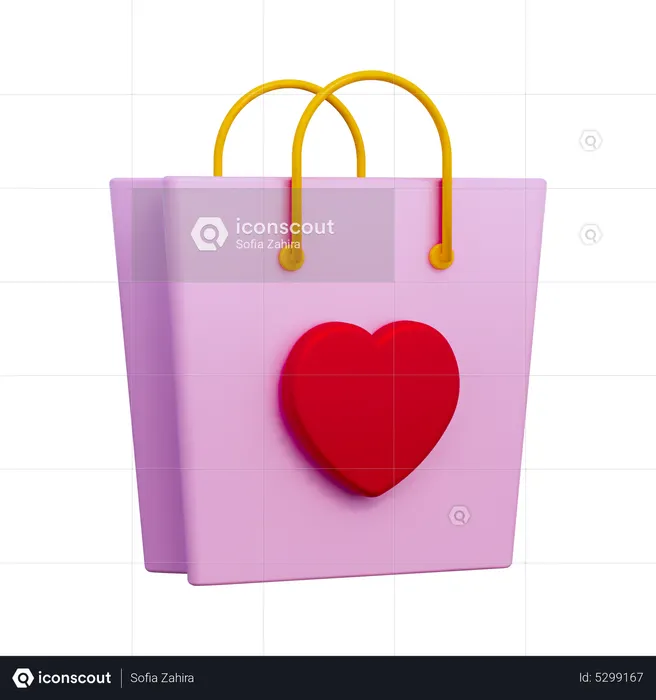Valentine Shopping  3D Icon