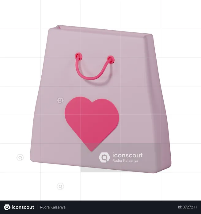 Valentine Shopping bag  3D Icon