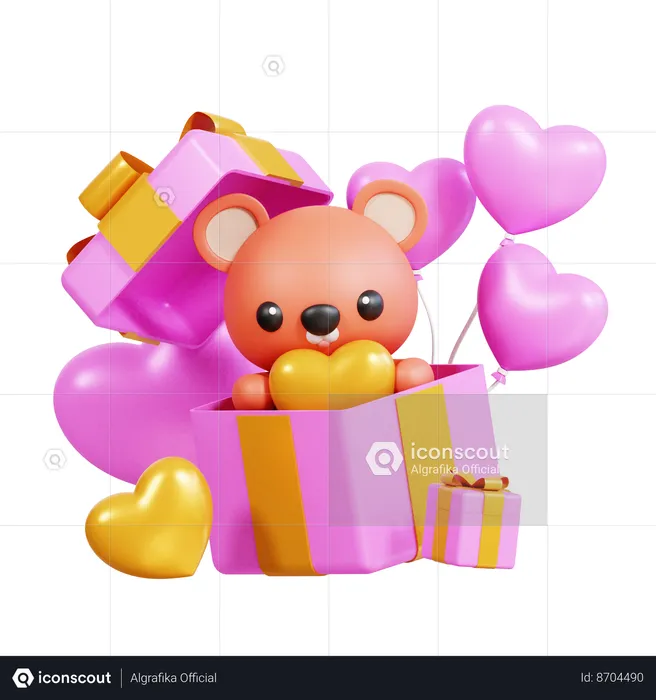 Valentine Surprise  3D Icon