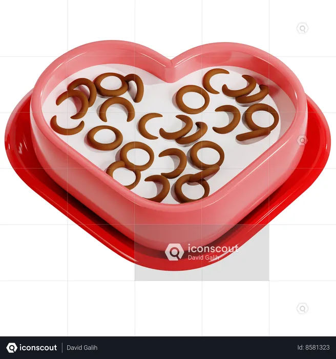 Valentines Breakfast Delight  3D Icon
