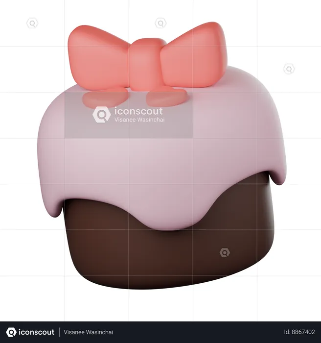 Valentines Cake  3D Icon
