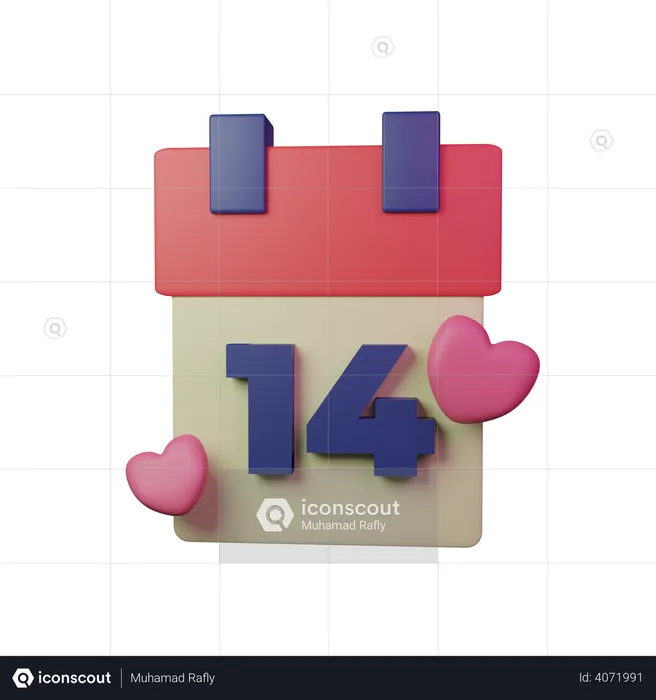 Valentines Day  3D Illustration