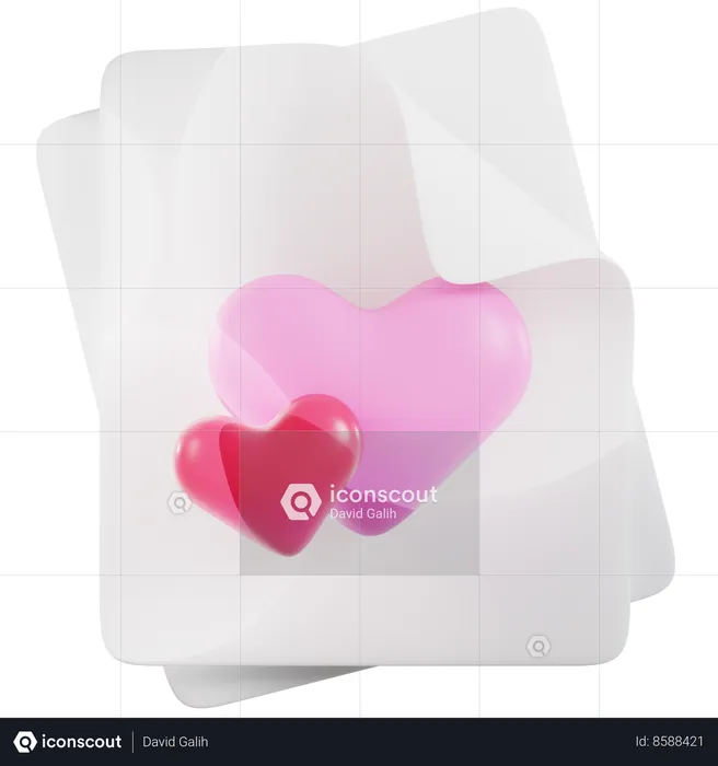 Valentine’s Day Invitation  3D Icon