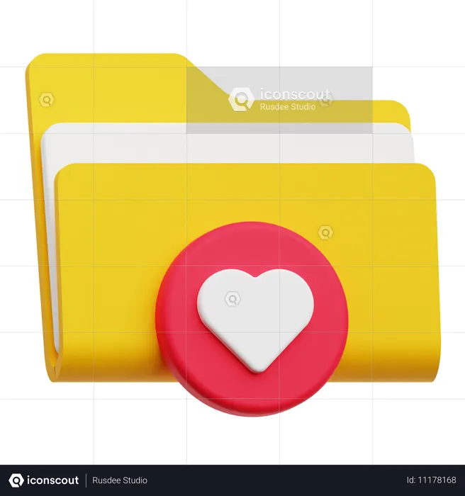 Valentinstag-Datei  3D Icon