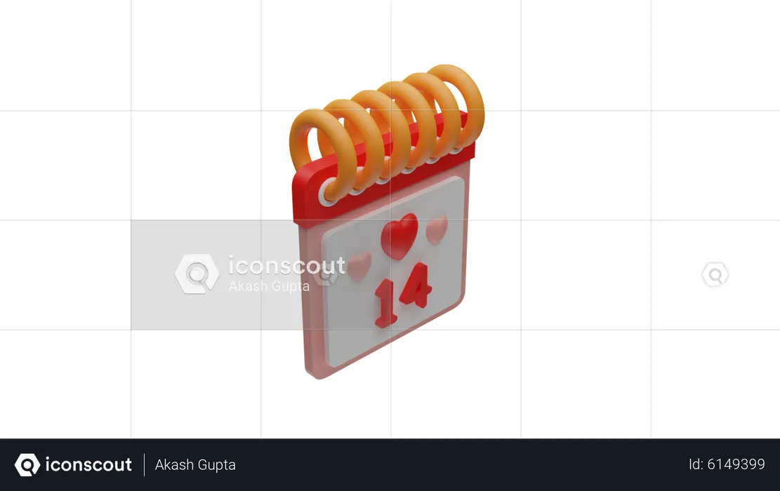 Valentinstags-Date  3D Icon