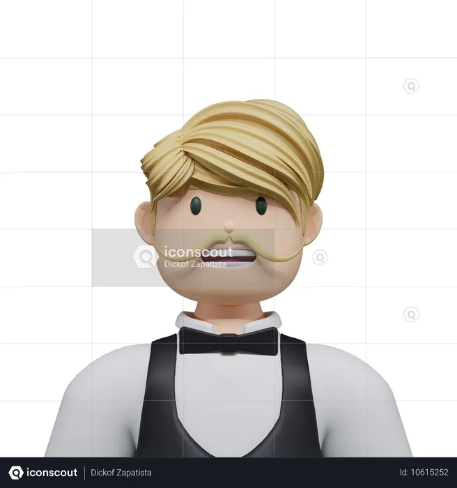 Valet parker  3D Icon