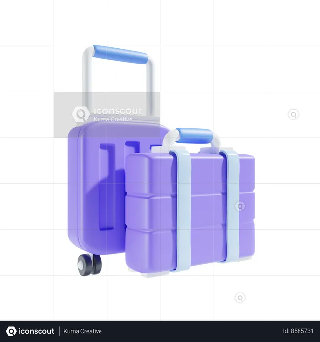 Valise  3D Icon