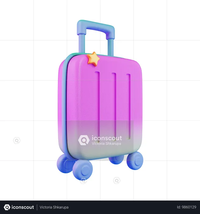 Valise  3D Icon