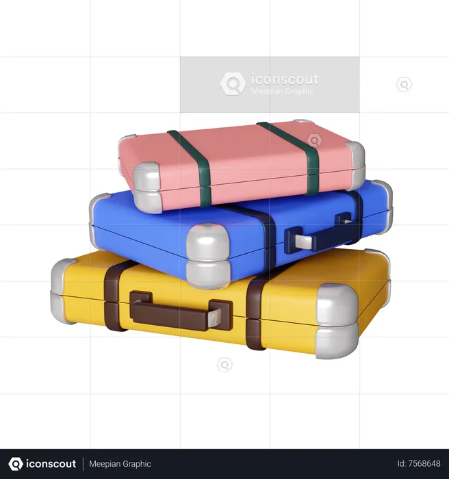 Valise  3D Icon