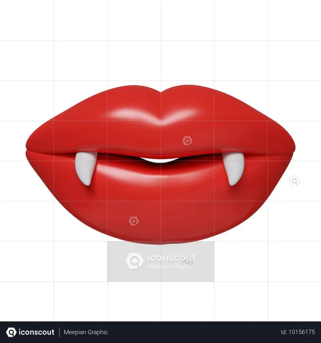 Vampire Mouth  3D Icon